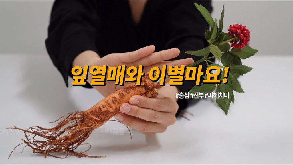 홍삼, 잎열매와 이별마요!